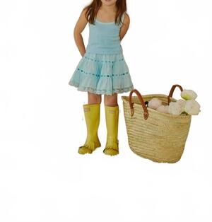 NEW THEME girls harlow cut out tank in robins egg